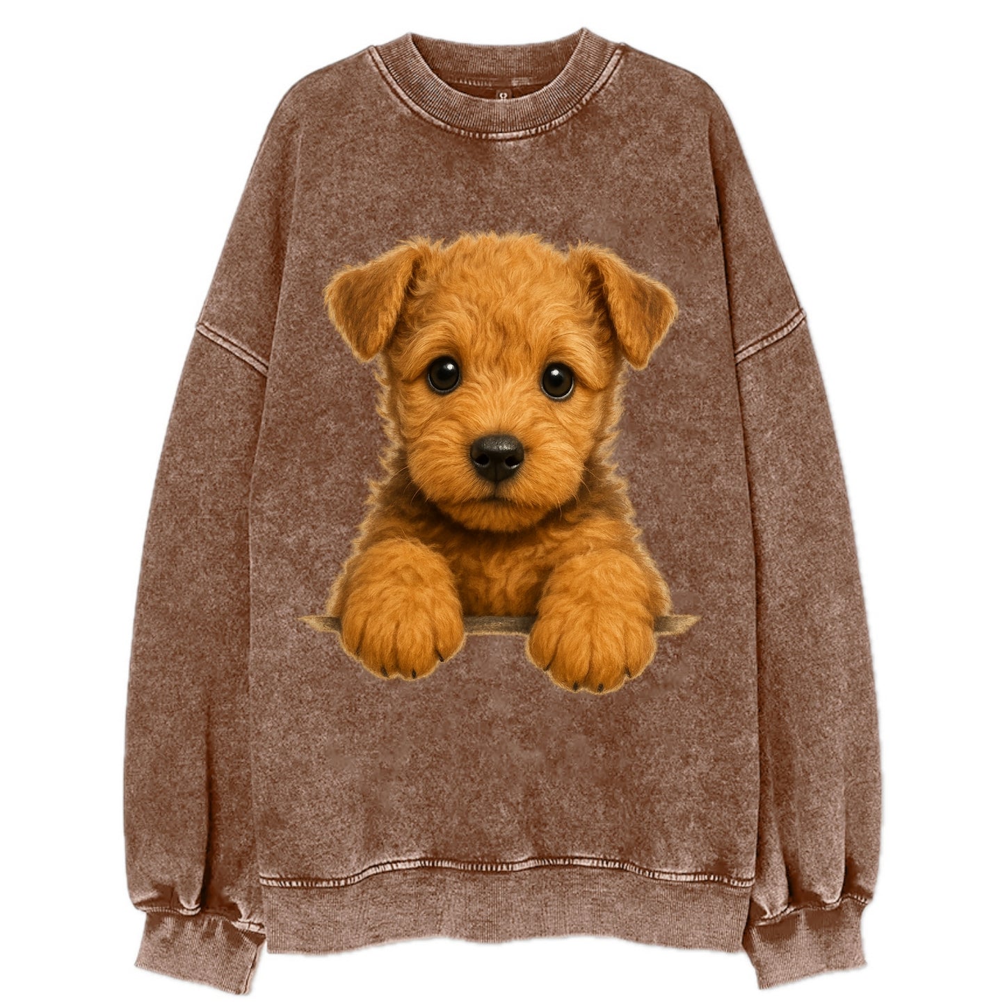 Lakeland Terrier  - Vintage Sweatshirt - Brown