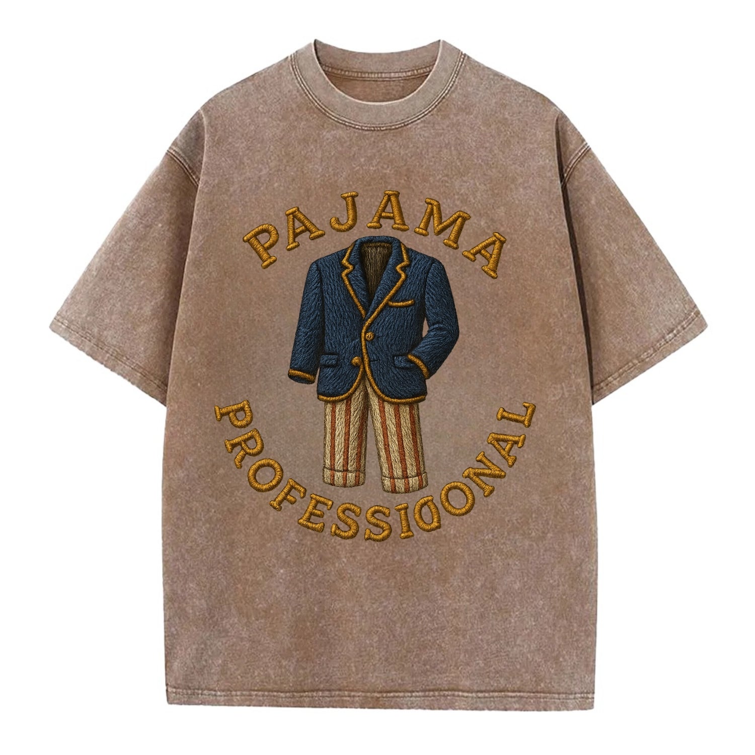 Pajama Professional  - Vintage T-shirt - Brown