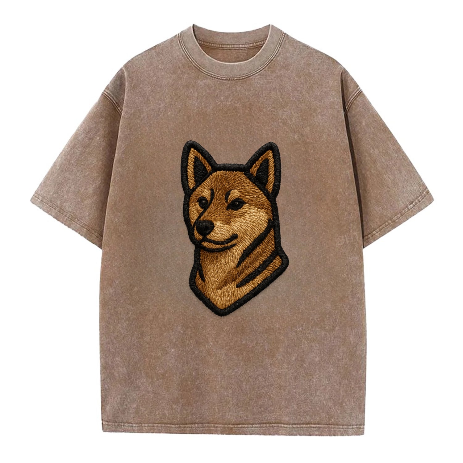 Shikoku - Trendy Japanese hunter design - Vintage T-shirt - Brown
