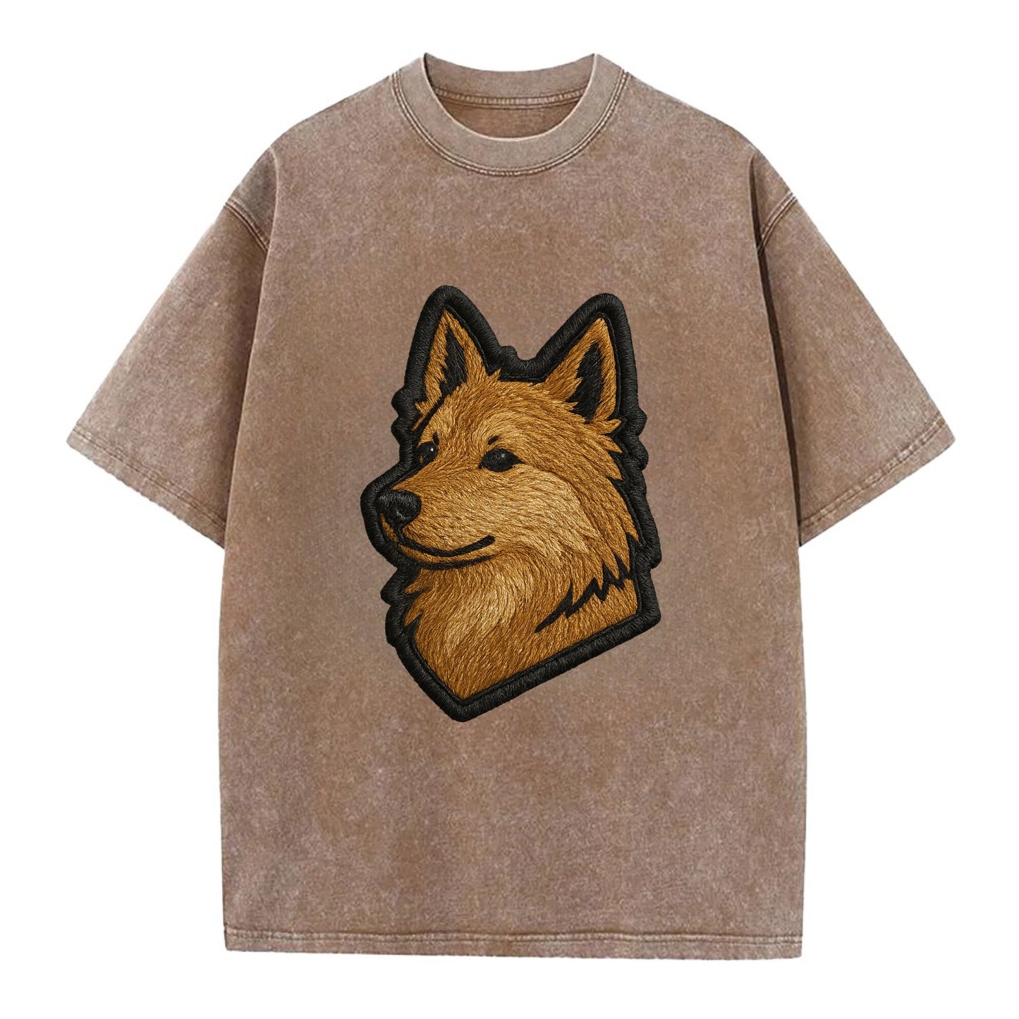 Icelandic Sheepdog - Trendy Iceland spit - Vintage T-shirt - Brown