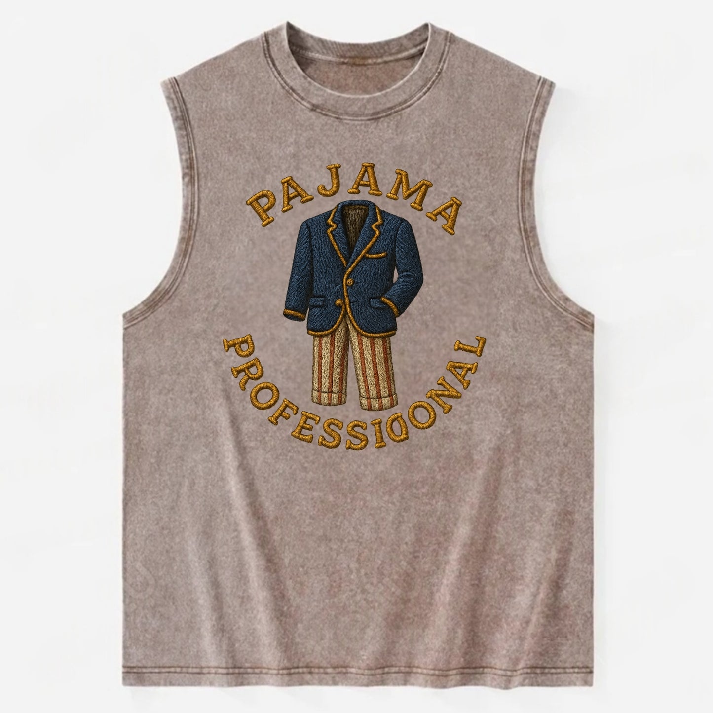Pajama Professional  - Vintage Washed Tank - Brown