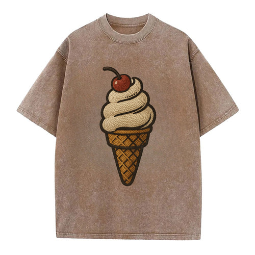 Ice Cream Cone  - Vintage T-shirt