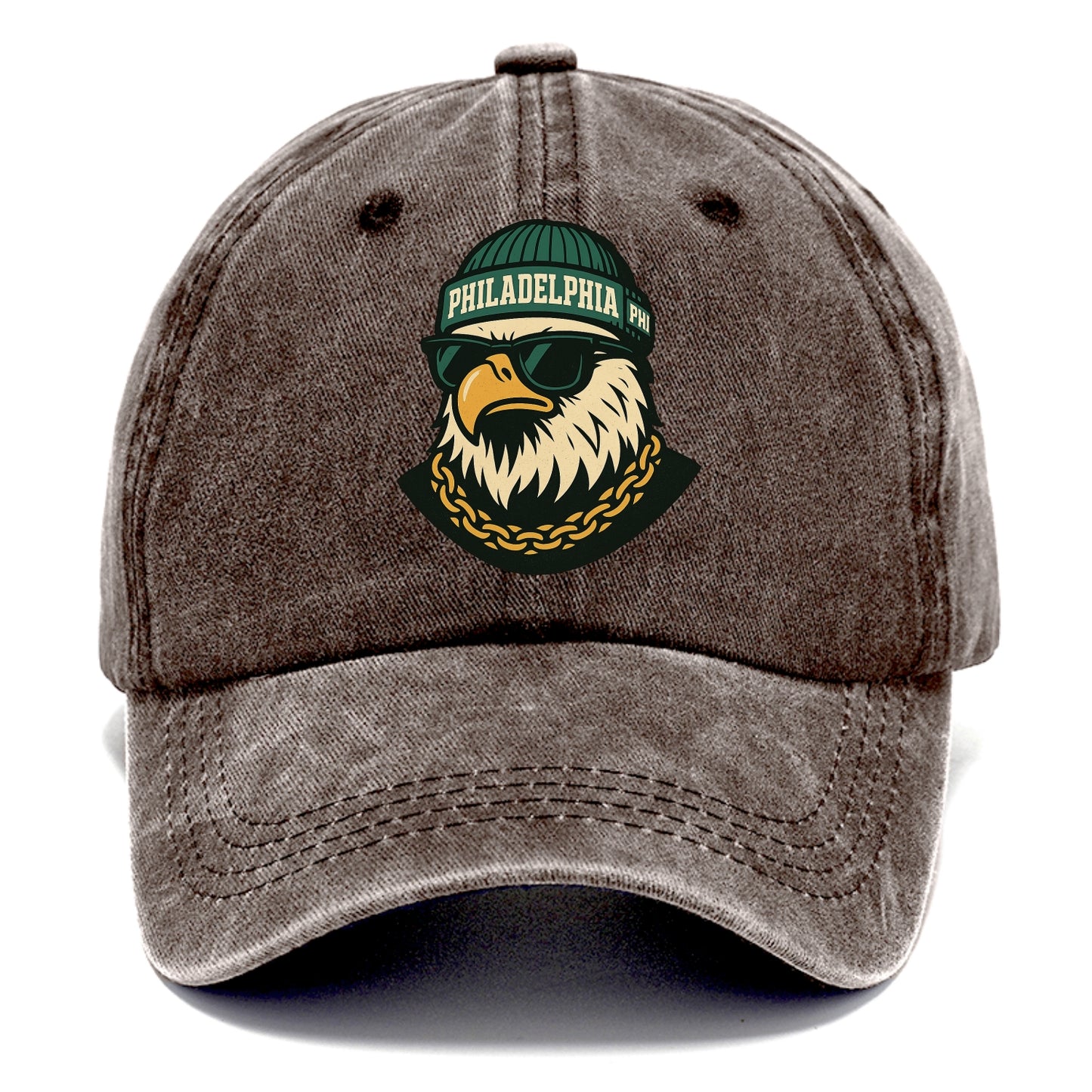 "eagle" "philadelphia" "phi" "green" "us East" - Classic Cap - Brown