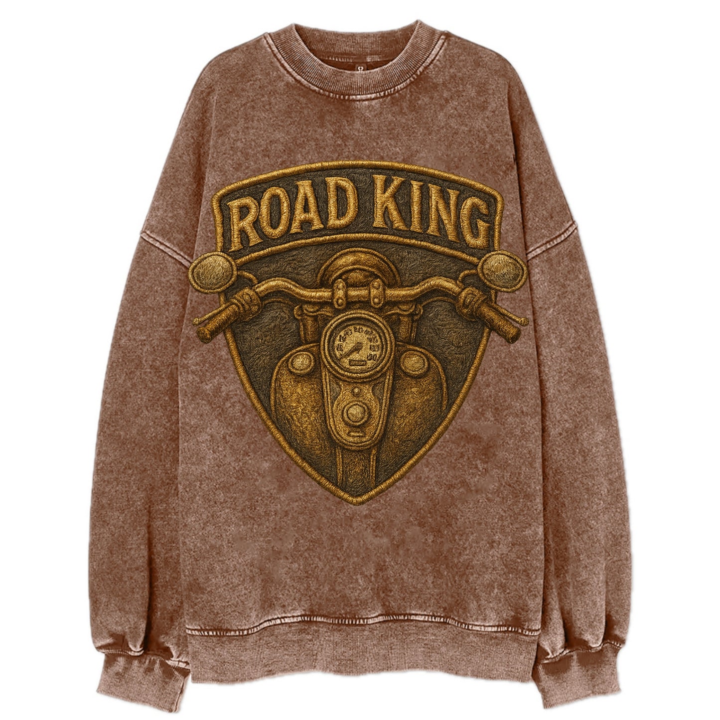Road King  - Vintage Sweatshirt - Brown