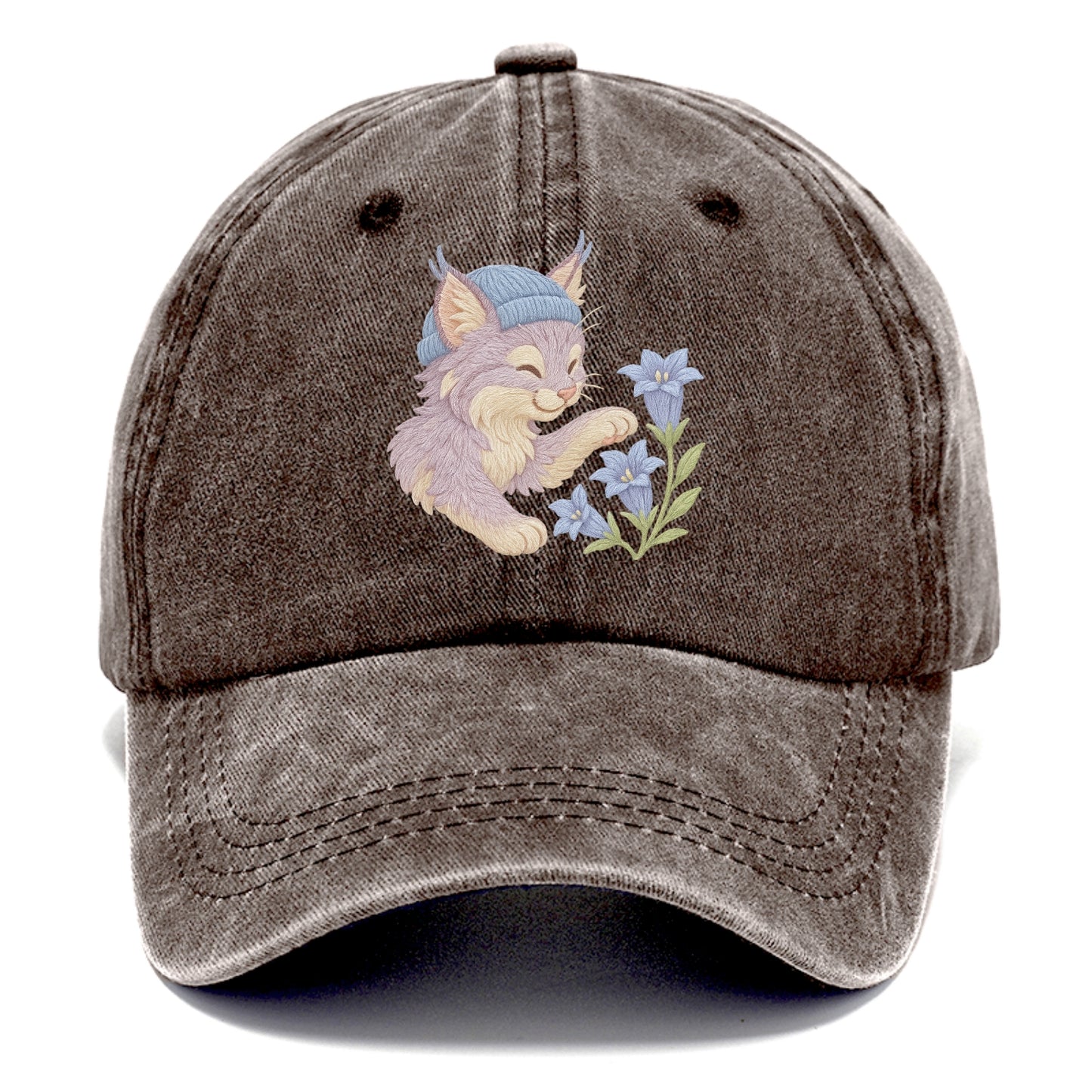 Lynx and Gentian  - Classic Cap - Brown