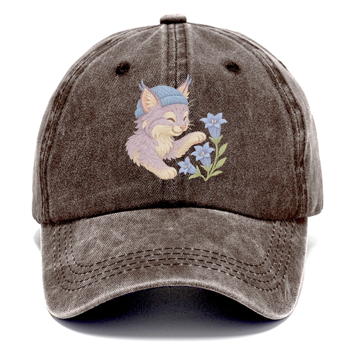 Lynx and Gentian  - Classic Cap - Brown