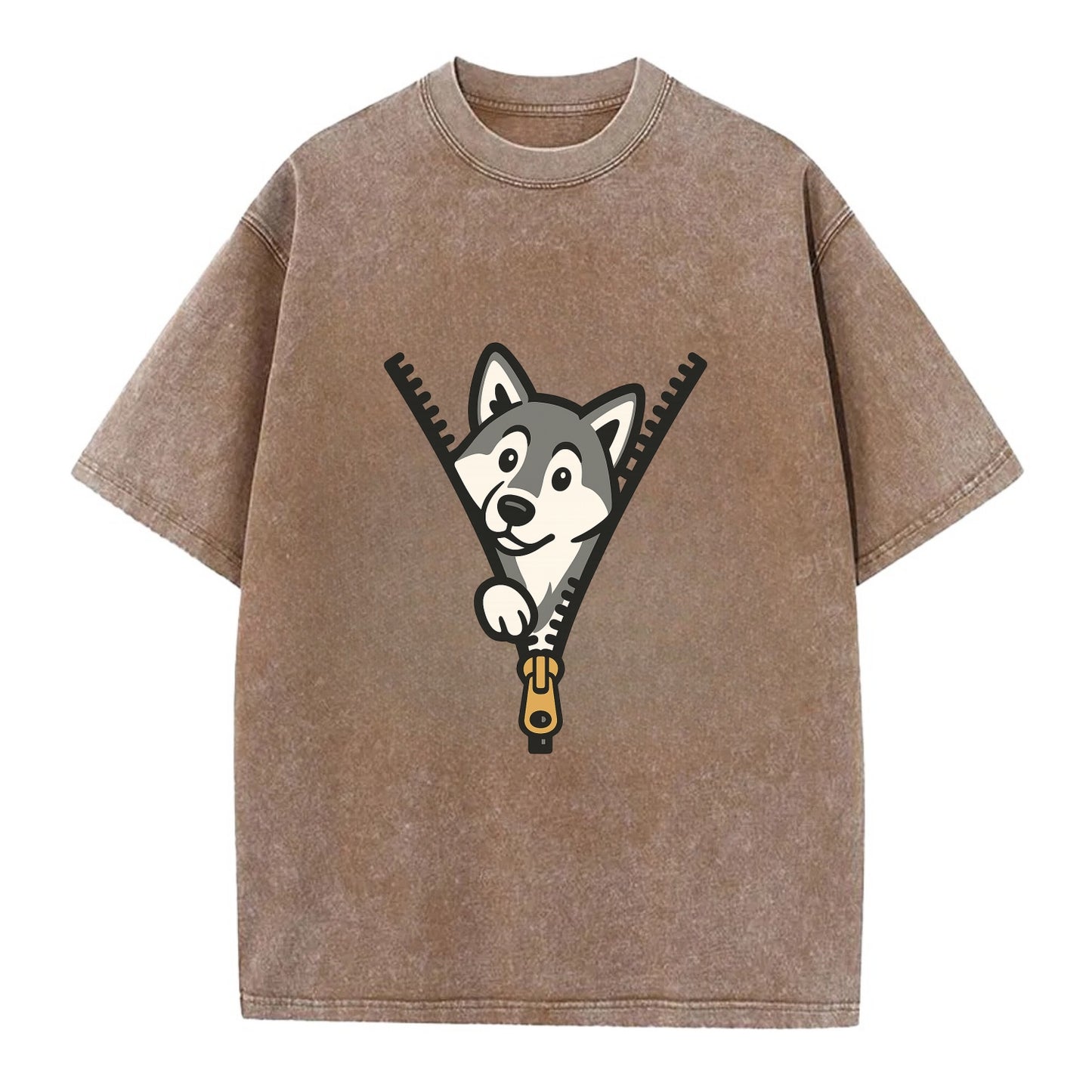 Alaskan Malamute - Vintage T-shirt - Brown