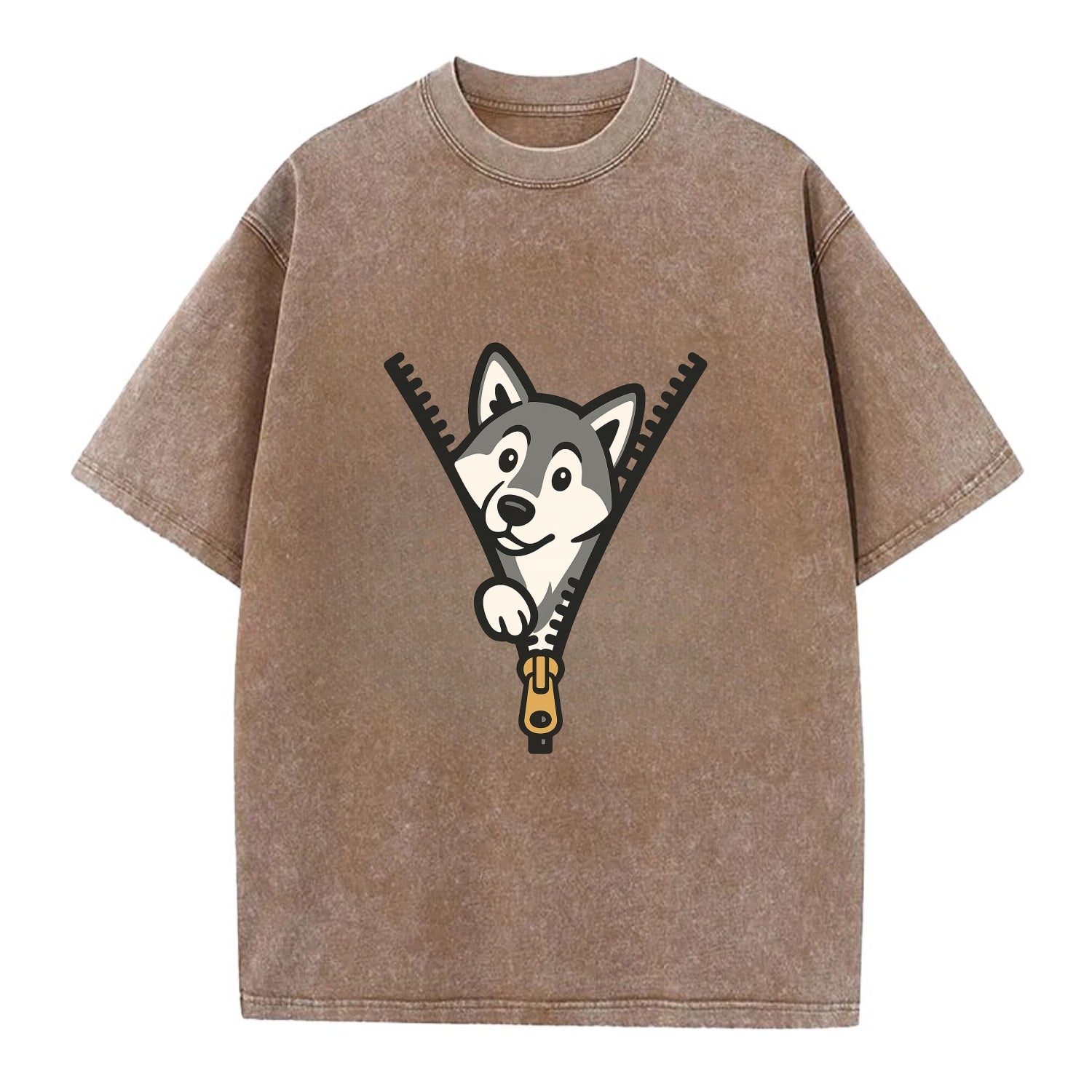 Alaskan Malamute - Vintage T-shirt - Brown