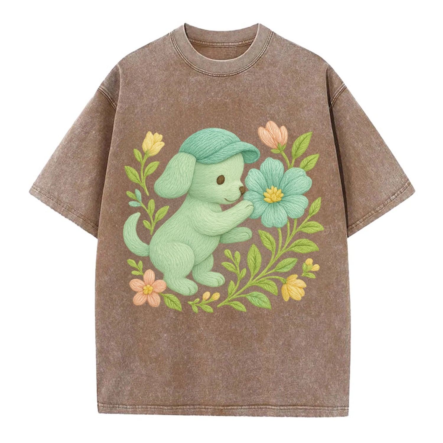 Mint Puppy - Vintage T-shirt - Brown