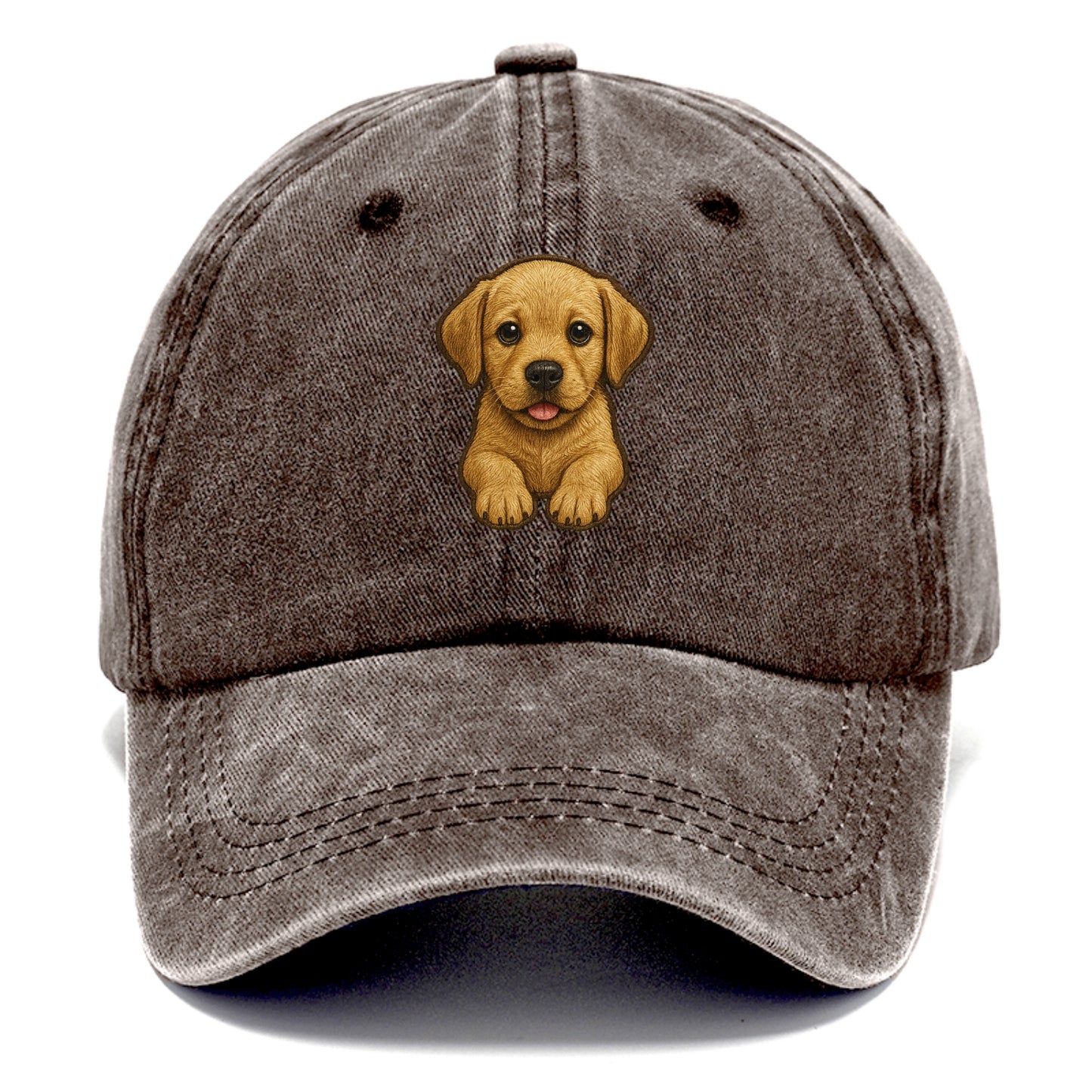 Baby Labrador Retriever Puppy - yellow/black/chocolate, soulful eyes, soft ears, - Classic Cap - Brown