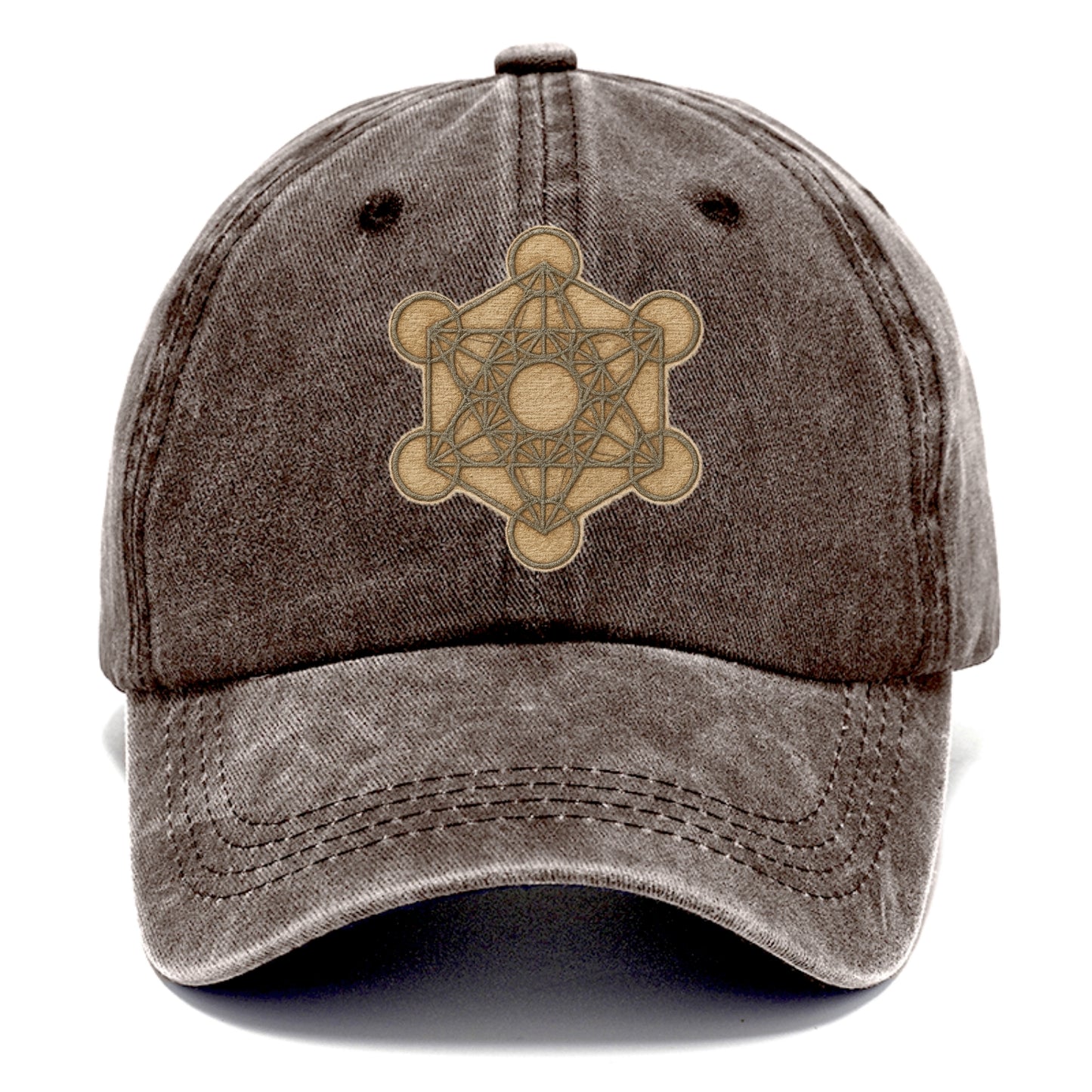 Metatron's Cube  - Classic Cap - Brown