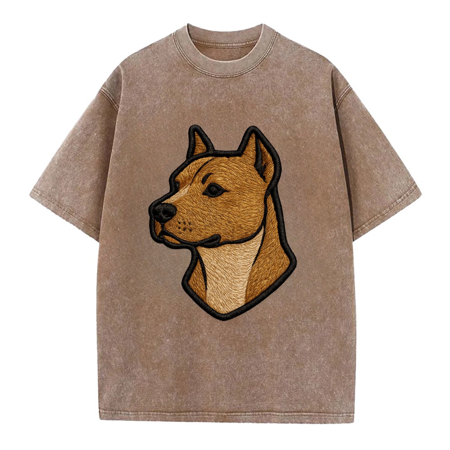 American Staffordshire Terrier - Modern - Vintage T-shirt - Brown