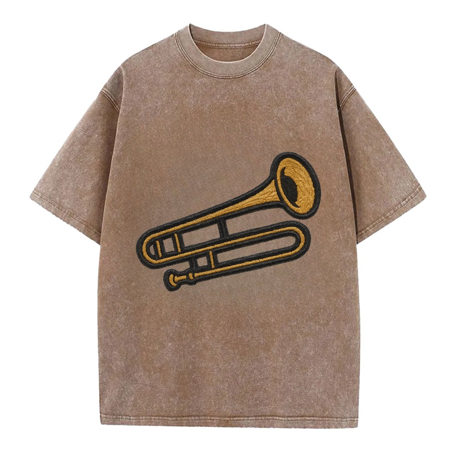 Trombone  - Vintage T-shirt - Brown