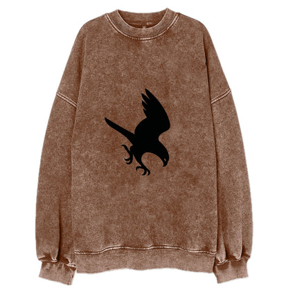 Hawk diving for prey - Vintage Sweatshirt - Brown