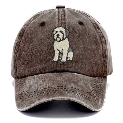 Polish Lowland Sheepdog - White and gray - Classic Cap - Brown