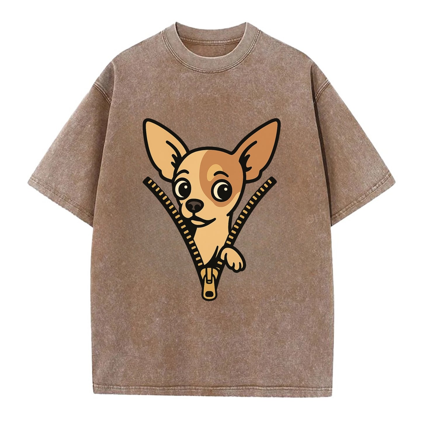 Chihuahua - Vintage T-shirt - Brown
