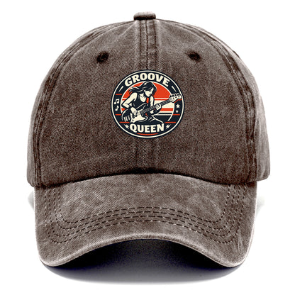 Groove Queen Emblem - Classic Cap - Brown