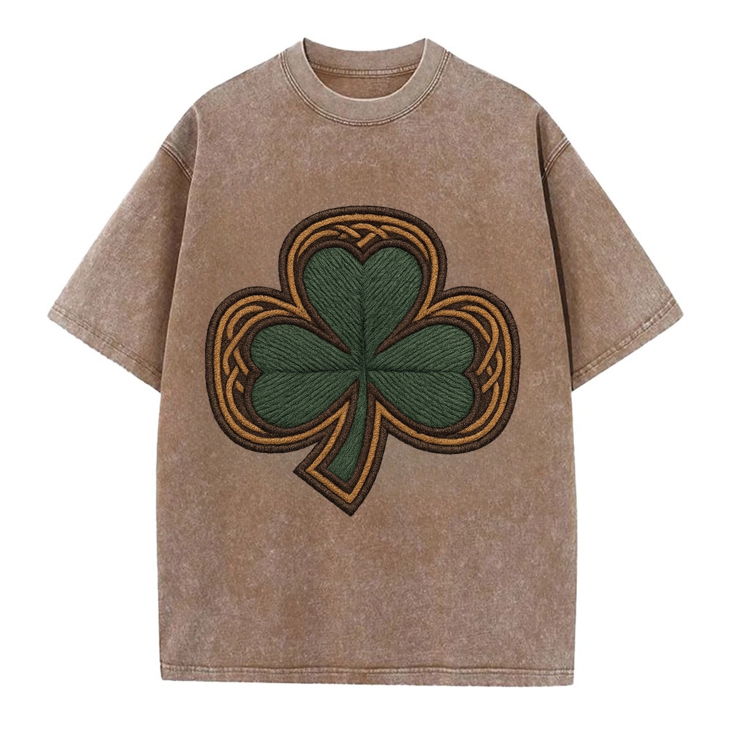 Shamrock  - Vintage T-shirt - Brown