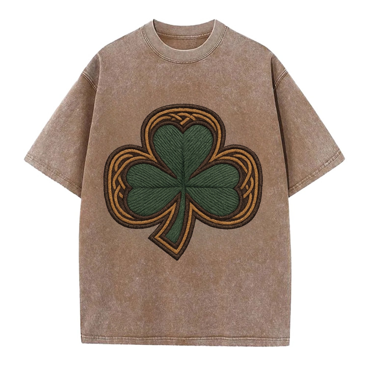 Shamrock  - Vintage T-shirt - Brown