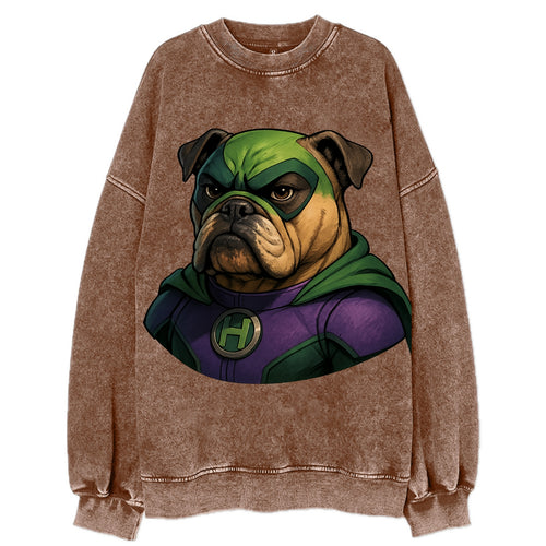 Bulldog Strong Hero  - Vintage Sweatshirt