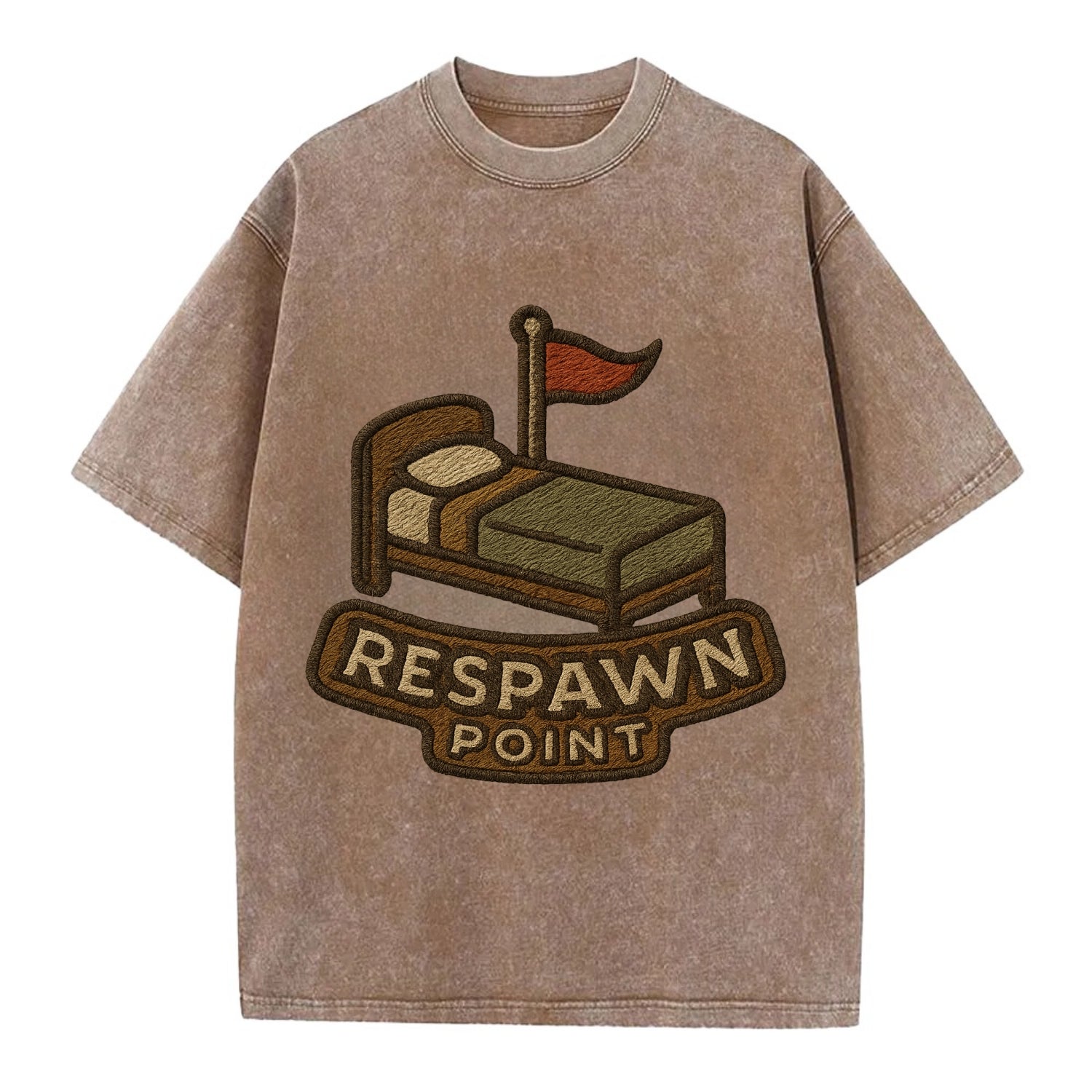 Respawn Point  - Vintage T-shirt - Brown