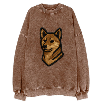 Shikoku - Trendy Japanese hunter design - Vintage Sweatshirt - Brown