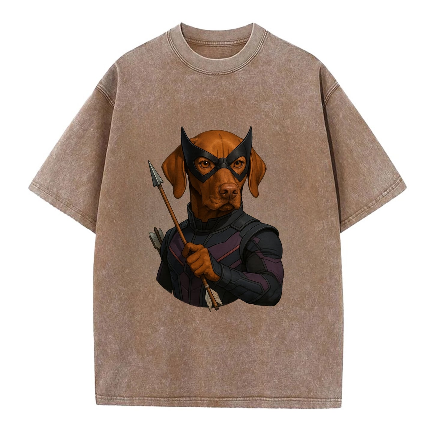 Vizsla Hawkeye  - Vintage T-shirt - Brown