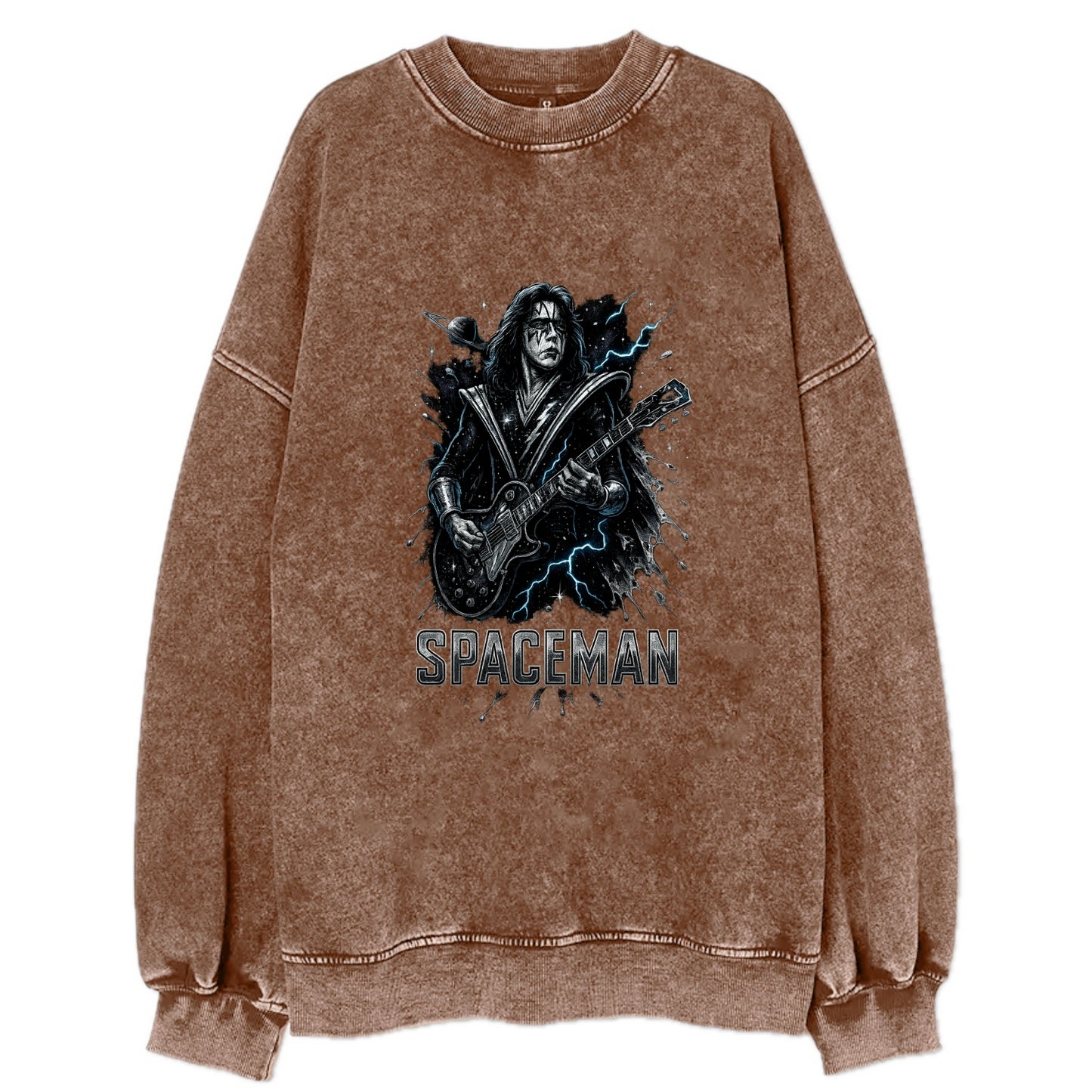 Silver Splash - Vintage Sweatshirt - Brown