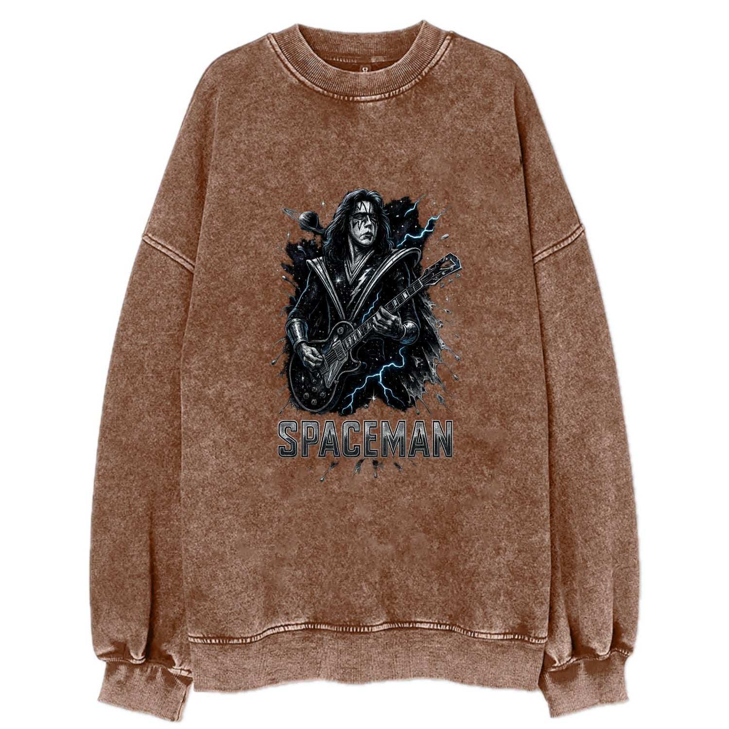 Silver Splash - Vintage Sweatshirt - Brown