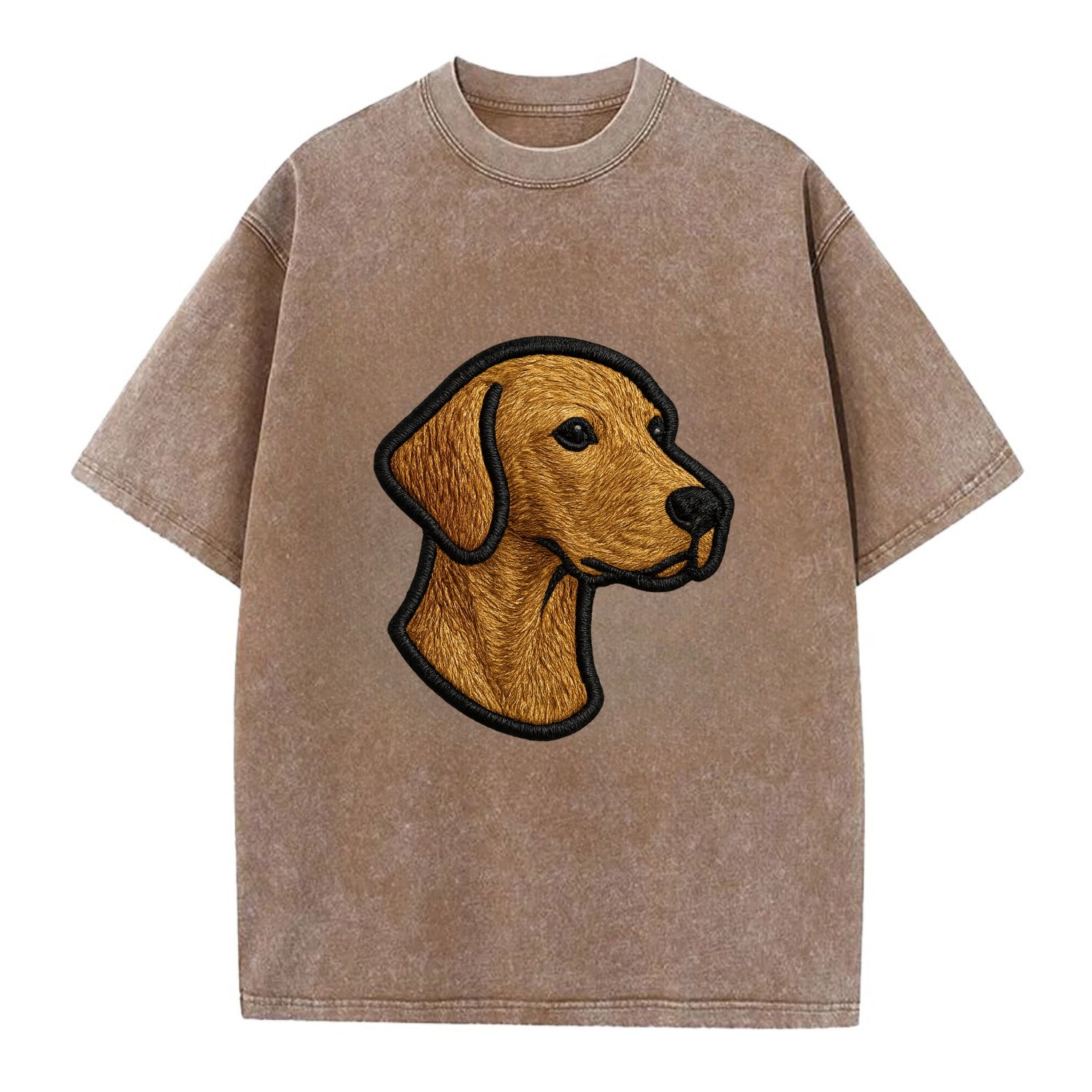 Vizsla - Modern noble design with bold b - Vintage T-shirt - Brown