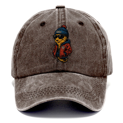 Tulsa Hurricane wearing Tulsa beanie with TU patch - Classic Cap - Brown