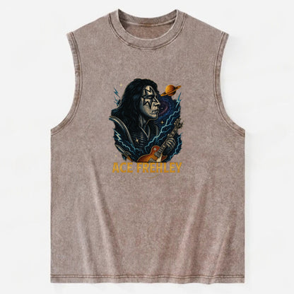 Icon Portrait - Vintage Washed Tank - Brown