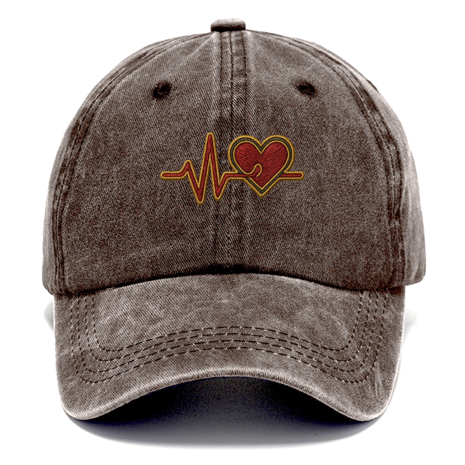 Heartbeat Line  - Classic Cap - Brown