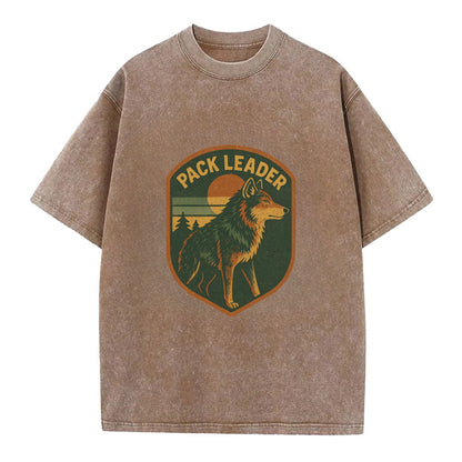 Pack Leader  - Vintage T-shirt - Brown