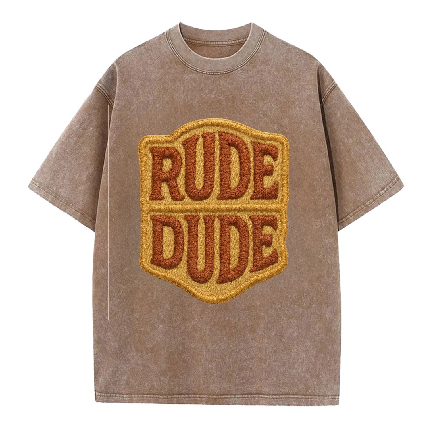 RUDE;DUDE ENERGY Surf Green Trucker - Vintage T-shirt - Brown