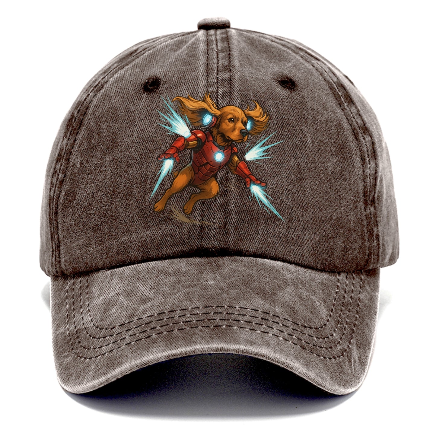 Cocker Spaniel Iron Man  - Classic Cap - Brown