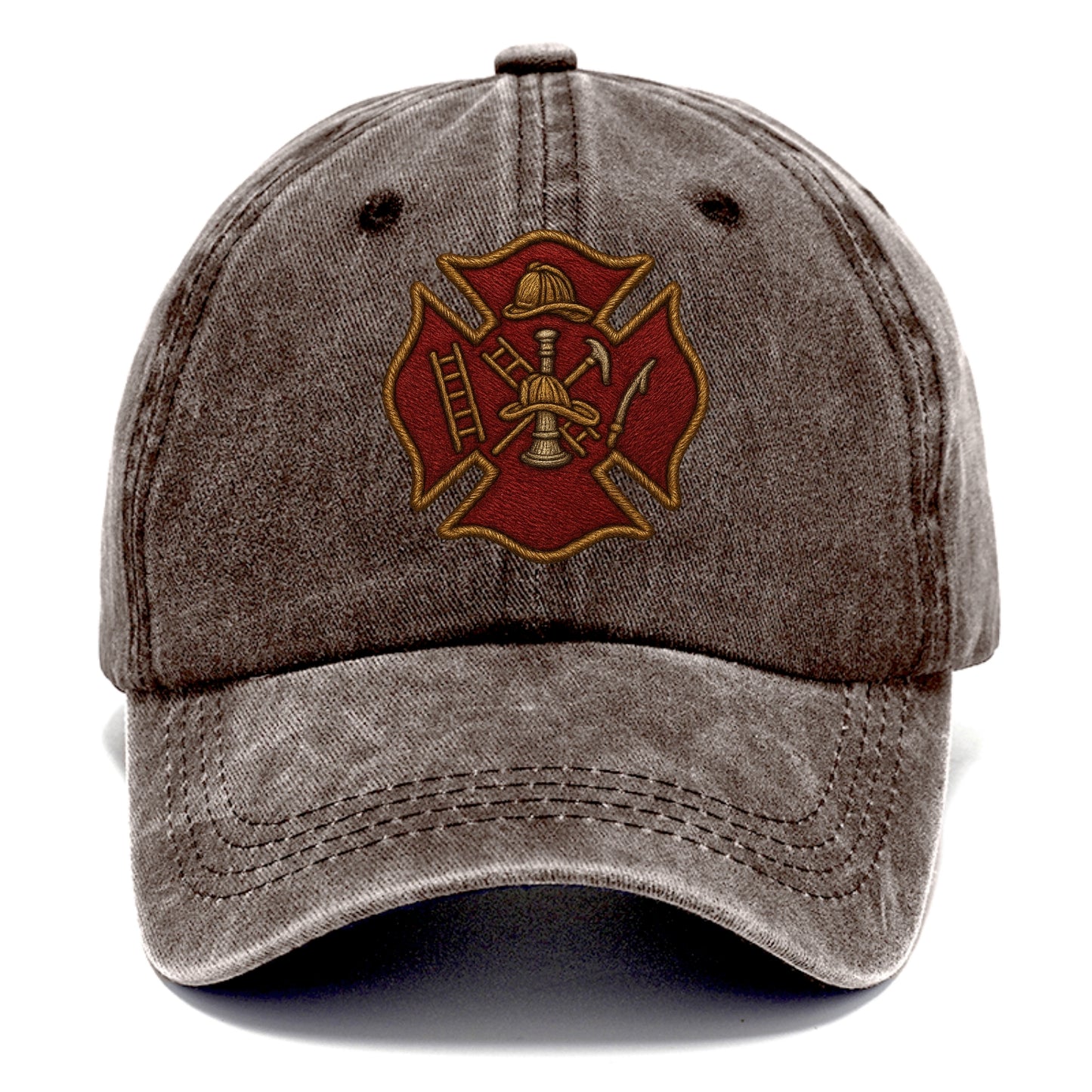 Maltese Cross  - Classic Cap - Brown