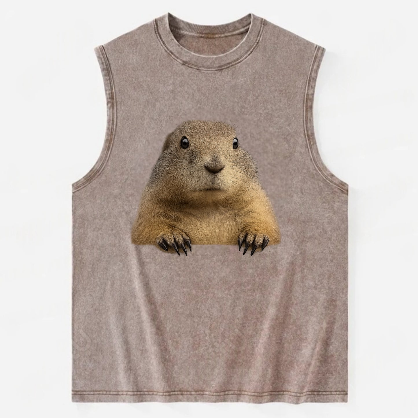 Prairie Dog  - Vintage Washed Tank - Brown