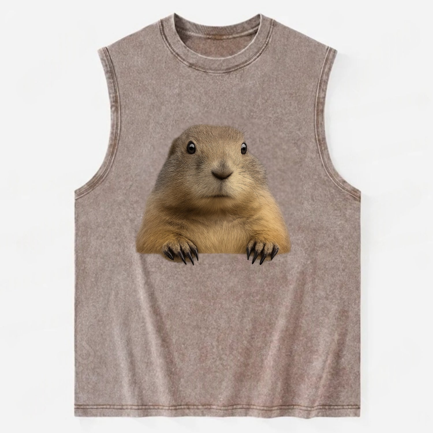 Prairie Dog  - Vintage Washed Tank - Brown