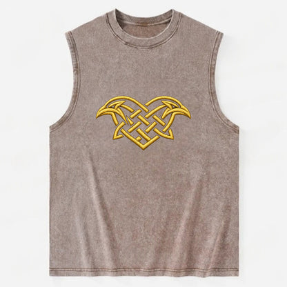 Raven Knot - Vintage Washed Tank - Brown
