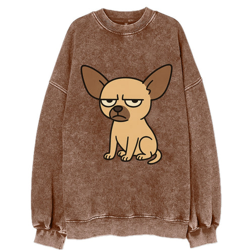 The Chihuahua Judging Silently - Vintage Sweatshirt