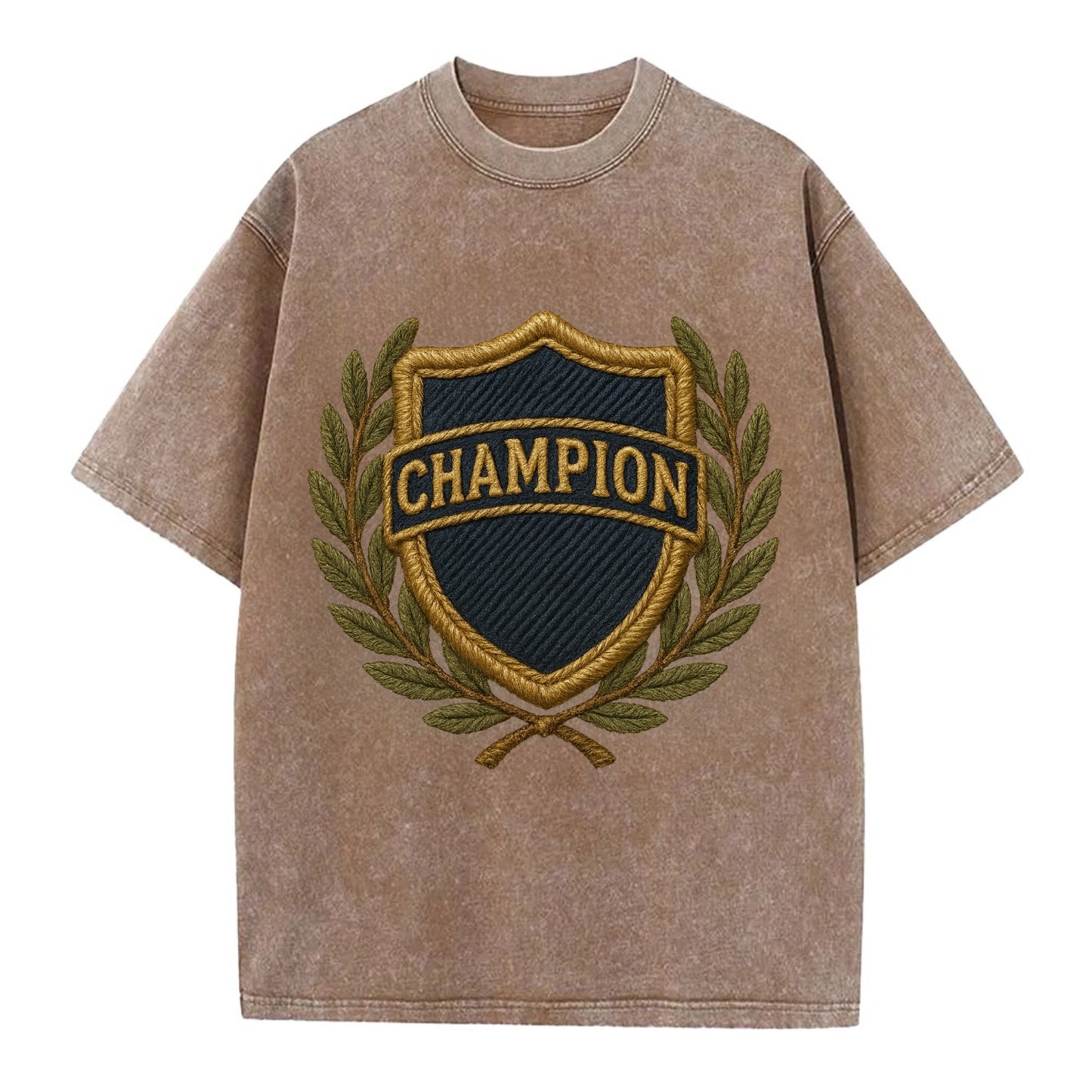 Champion Shield  - Vintage T-shirt - Brown