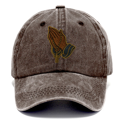 Praying Hands  - Classic Cap - Brown