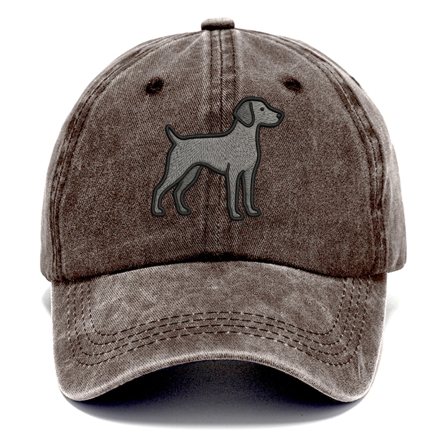Weimaraner - Trendy gray ghost design wi - Classic Cap - Brown