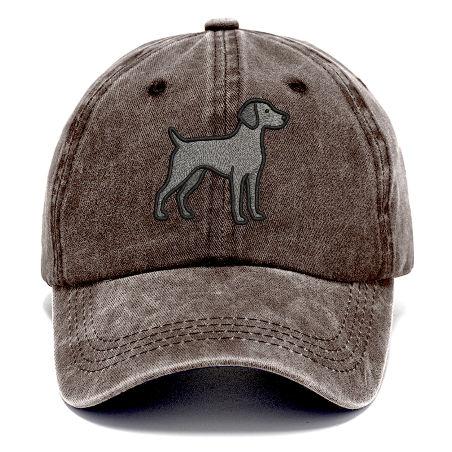 Weimaraner - Trendy gray ghost design wi - Classic Cap - Brown