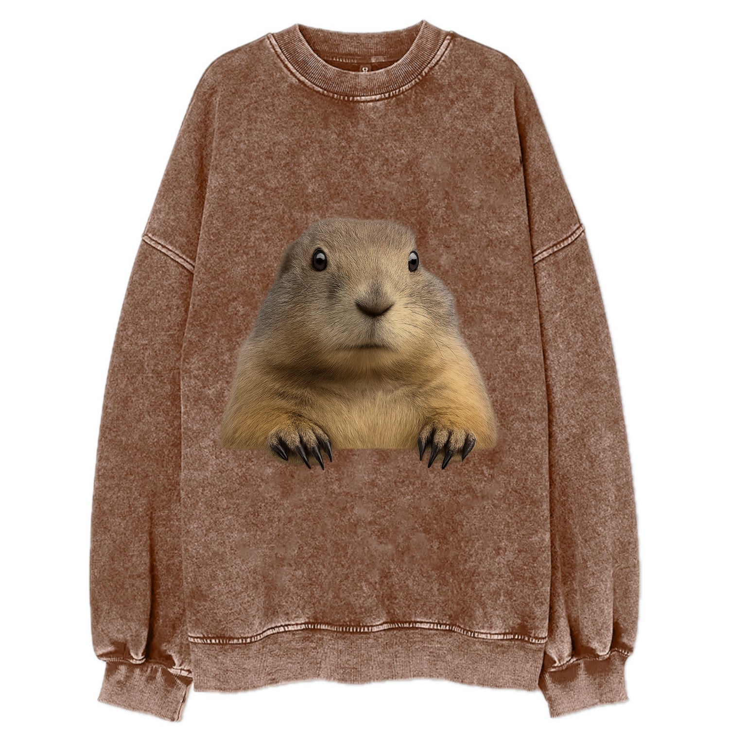 Prairie Dog  - Vintage Sweatshirt - Brown