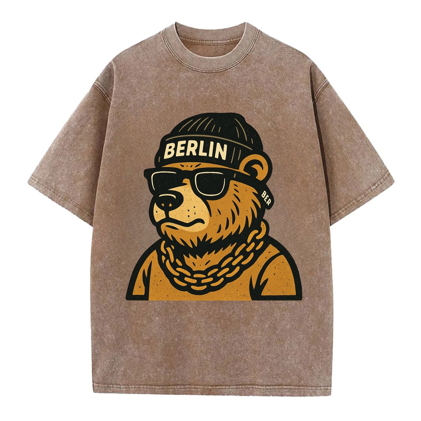 Berlin Bear - Vintage T-shirt - Brown