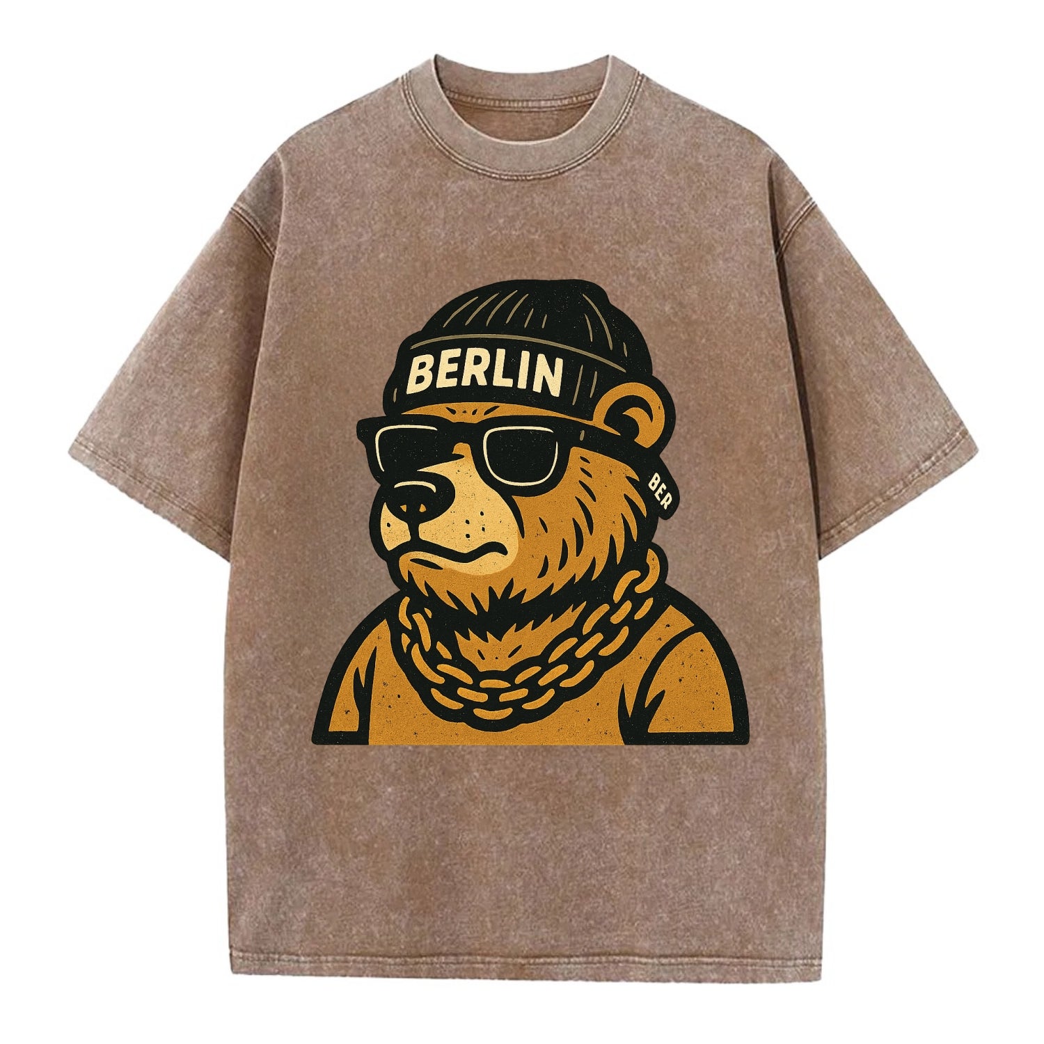 Berlin Bear - Vintage T-shirt - Brown