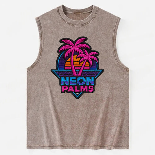 Neon Palms - Vintage Washed Tank