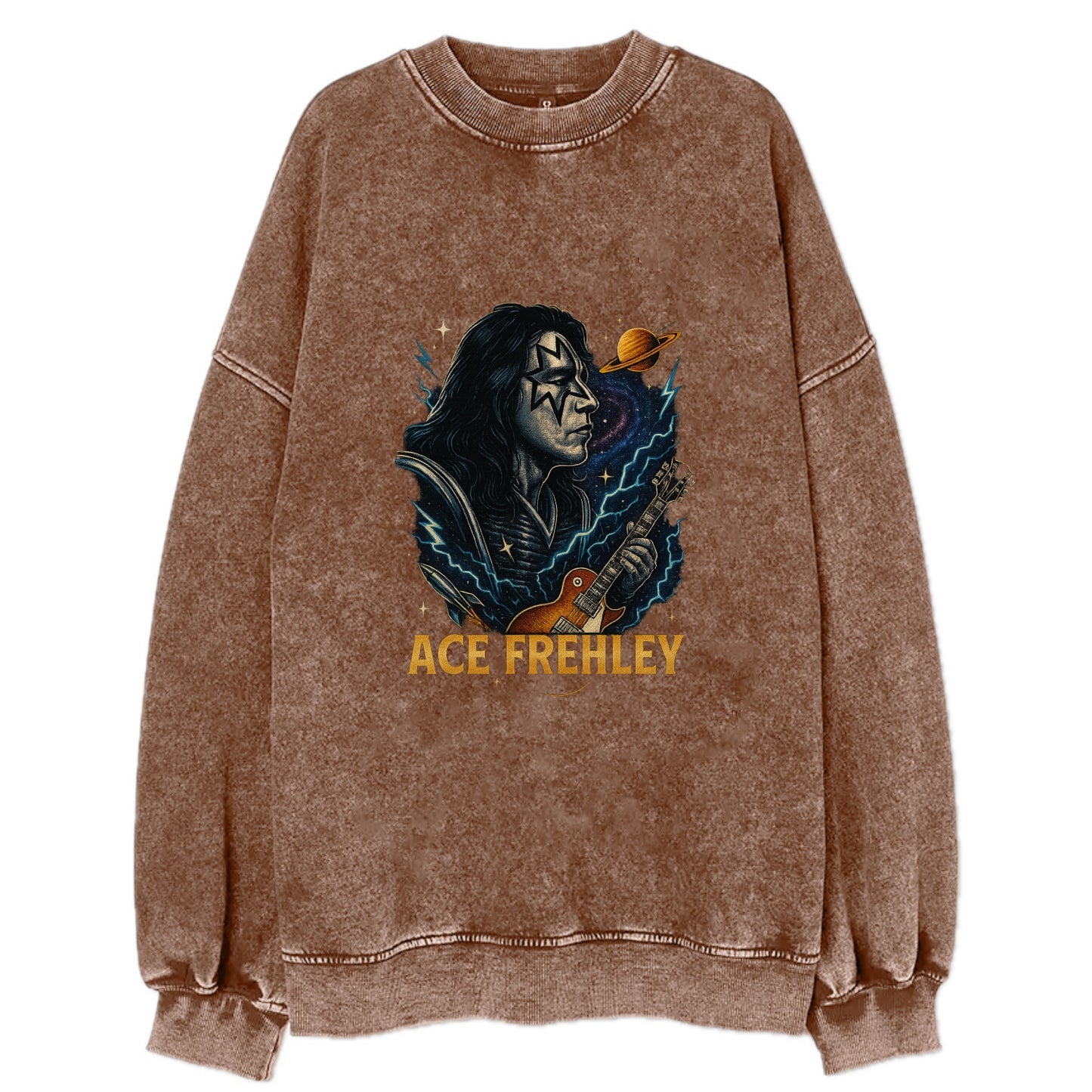 Icon Portrait - Vintage Sweatshirt - Brown